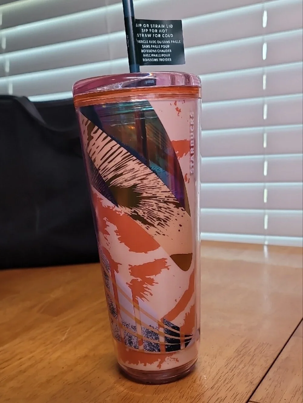 Fall 2024 Abstract Brushstroke Tumbler 24 oz Hot & Cold